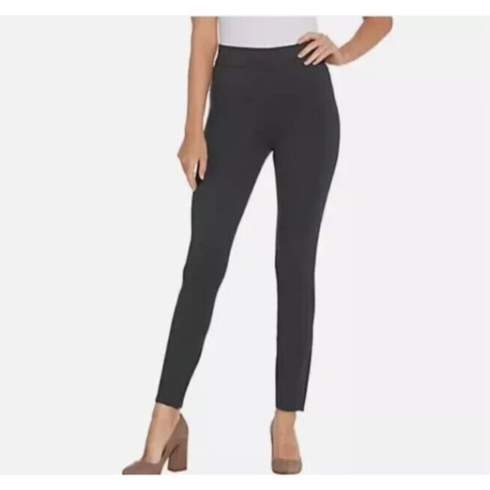 Spanx Ponte Ankle-Length Slimming Leggings Pants Medium Petite Black 20262Q NEW